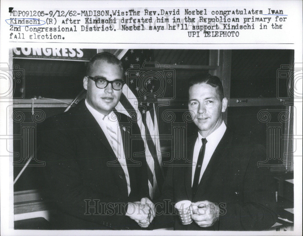 1962 Press Photo Ivan Kindschi Republican Congressional District Politician - Historic Images