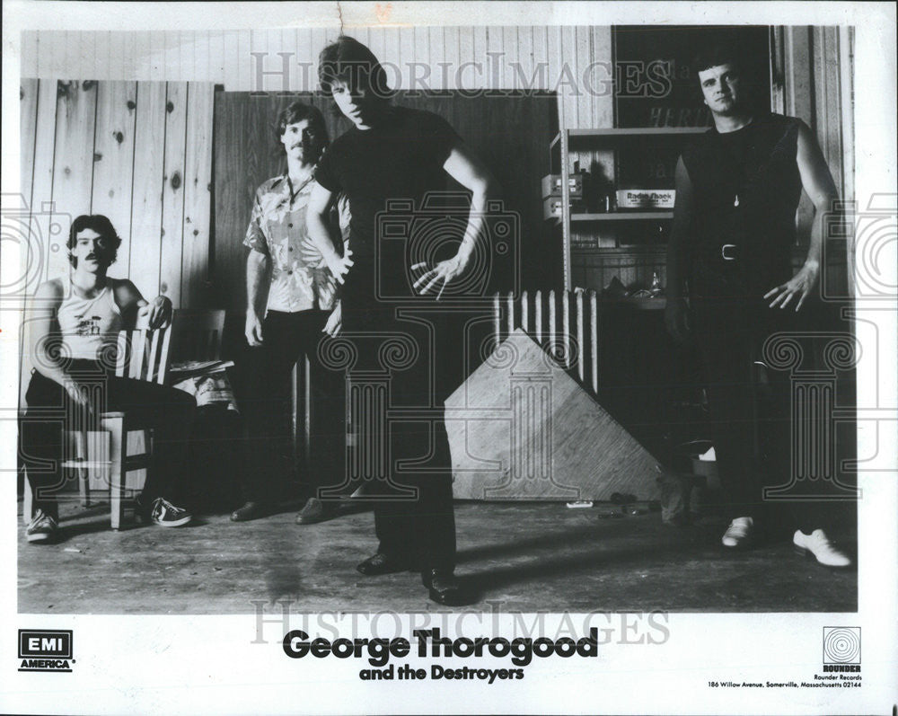 1982 Press Photo George Thorogood And The Destroyers Band - Historic Images