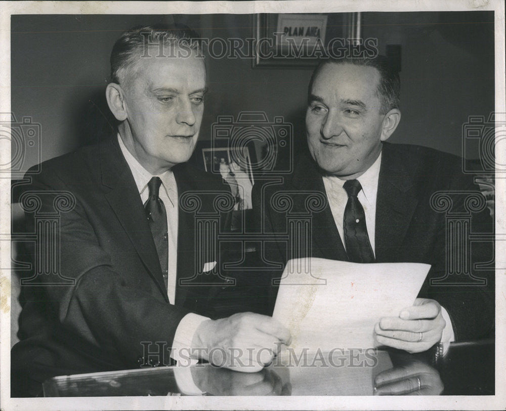 1956 Press Photo Harry D. Anheier Secret Service Chicago - Historic Images