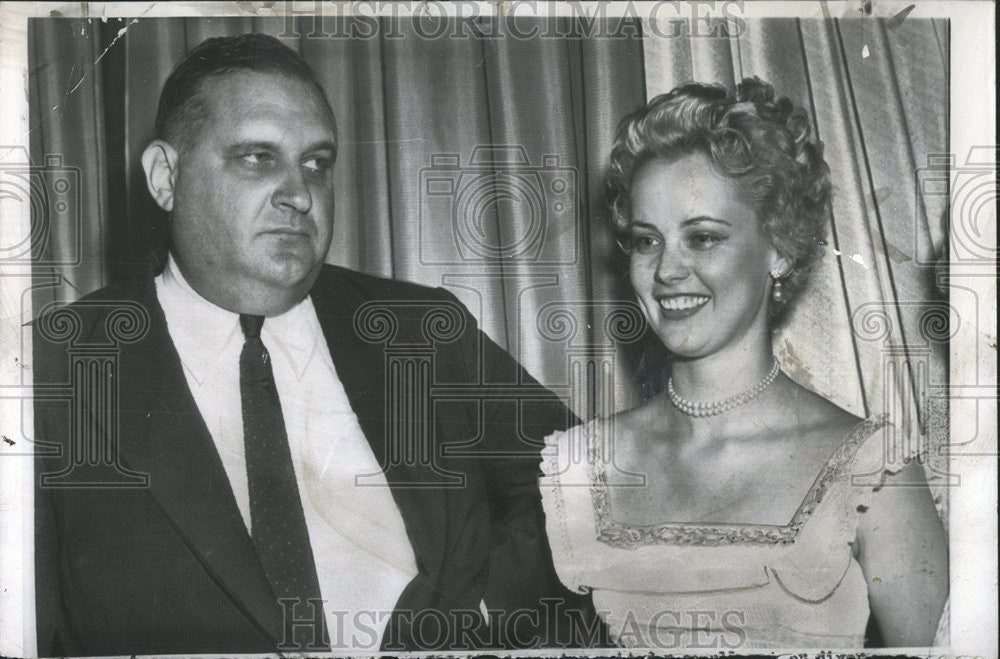 1954 Press Photo John Jabob Astor Third Wife Dolores Pullman Dade Circuit Court - Historic Images
