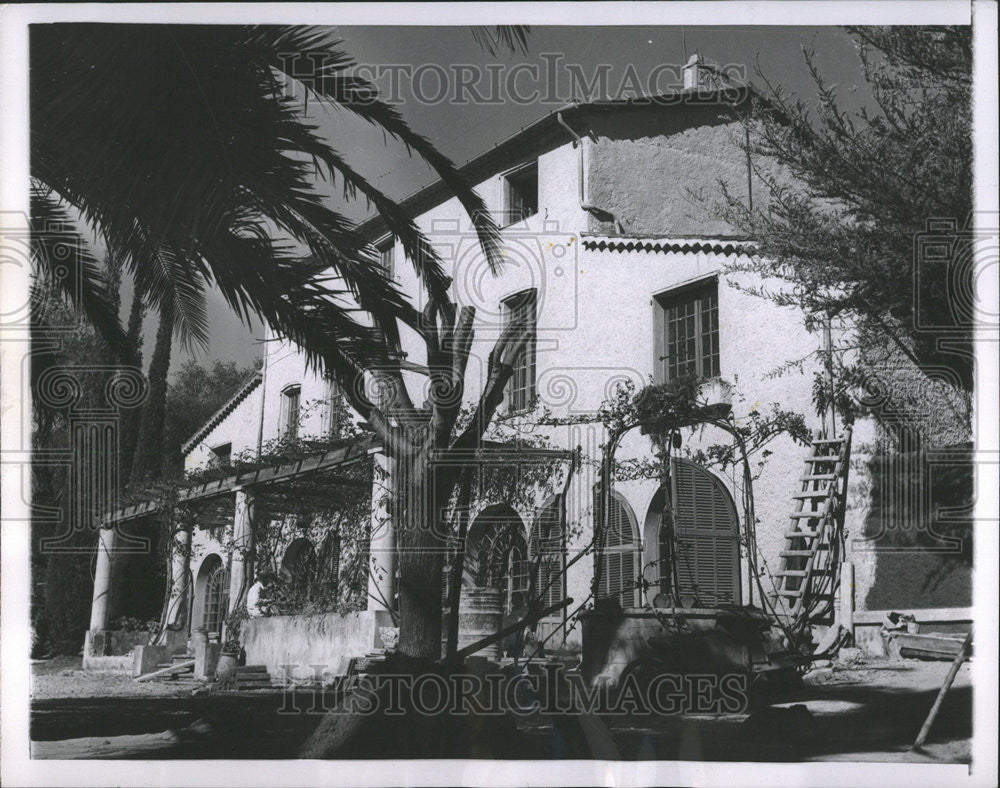 1955 Press Photo French home of Ex-King Leopold - Historic Images