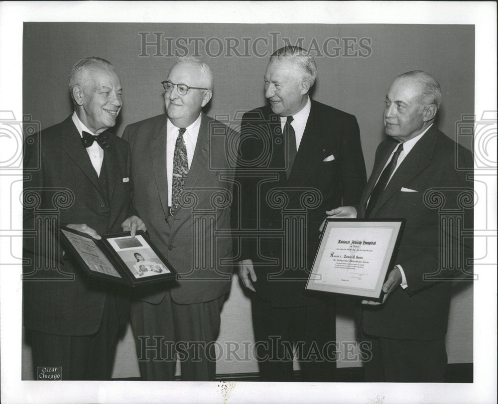 e1957 Press Photo National Jewish hospital Denver Howard Thomas Felix van Melvin - Historic Images