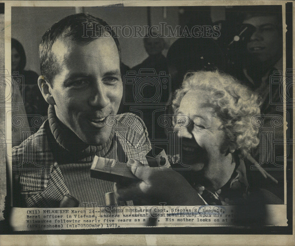 1973 Press Photo Army Captain Stephen R. Leopold - Historic Images