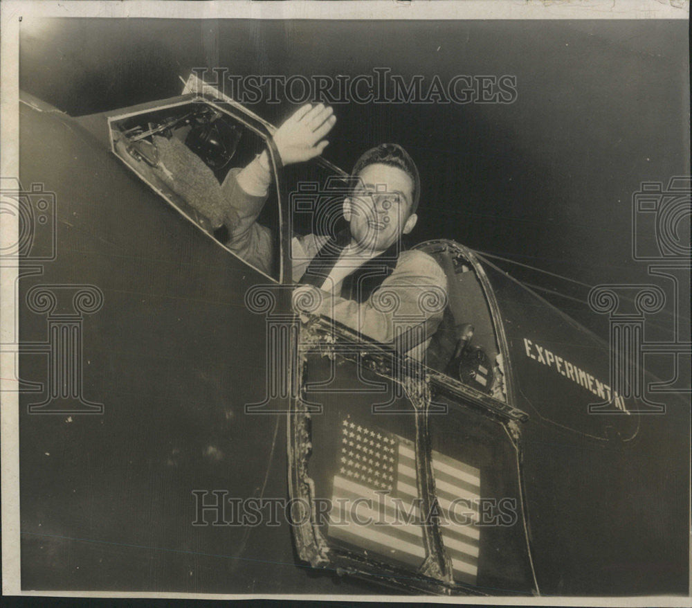1951 Press Photo Charles F. Blair, Jr., United States Air Force, Navy &amp; Pilot - Historic Images