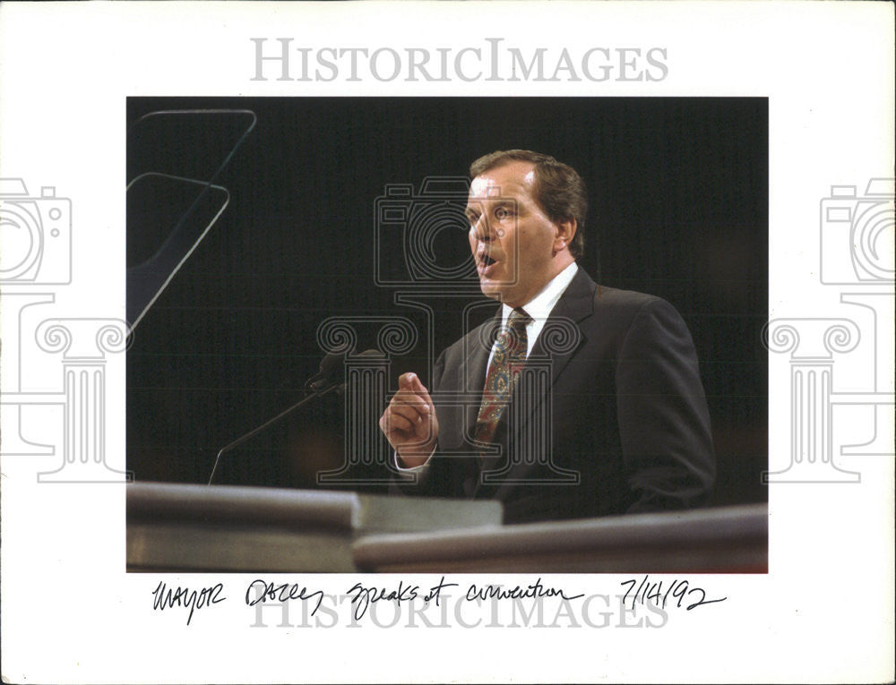 1994 Press Photo Chicago Illinois Mayor Richard M Daley Speaking at a Convention - Historic Images