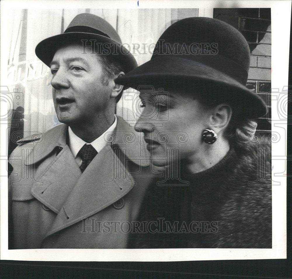 1979 Press Photo Chicago Mayor Michael Bilandic and wife Heather after voting - Historic Images