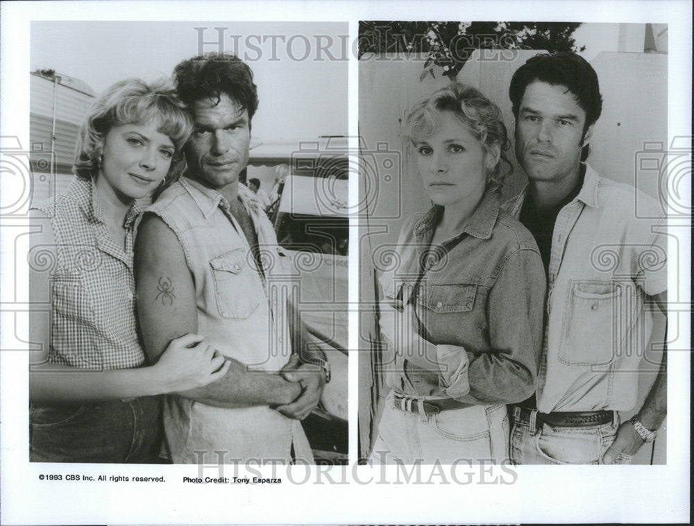 1993 Press Photo Faith Ford, Harry Hamlin, Helen Shaver &quot;Poisoned by Love&quot; - Historic Images