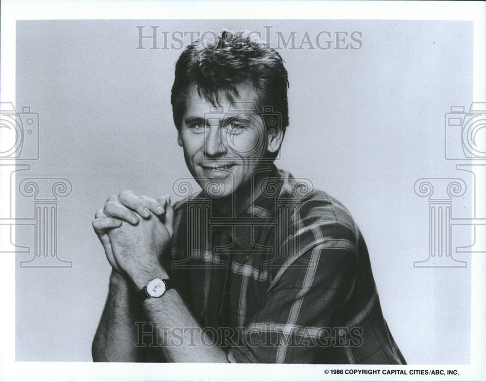 1986 Press Photo Barry Bostwick Series Father Mother Teenagers ABC &quot;Dads.&quot; - Historic Images