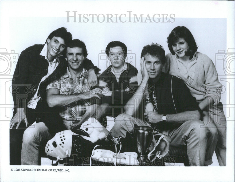 1986 Press Photo E. Castrodad, C. Weintraub, J. Naylor, B. Bostwick, S. Bassett - Historic Images