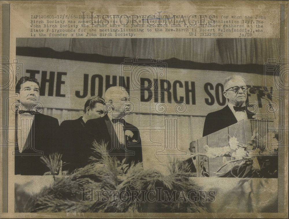 1969 Press Photo The Rev. John Birch of the John Birch Society - Historic Images