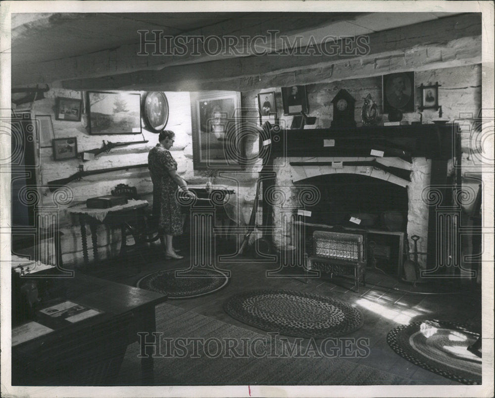 1972 Press Photo The John Brown Cabin At Osawatomie, Kansas - Historic Images