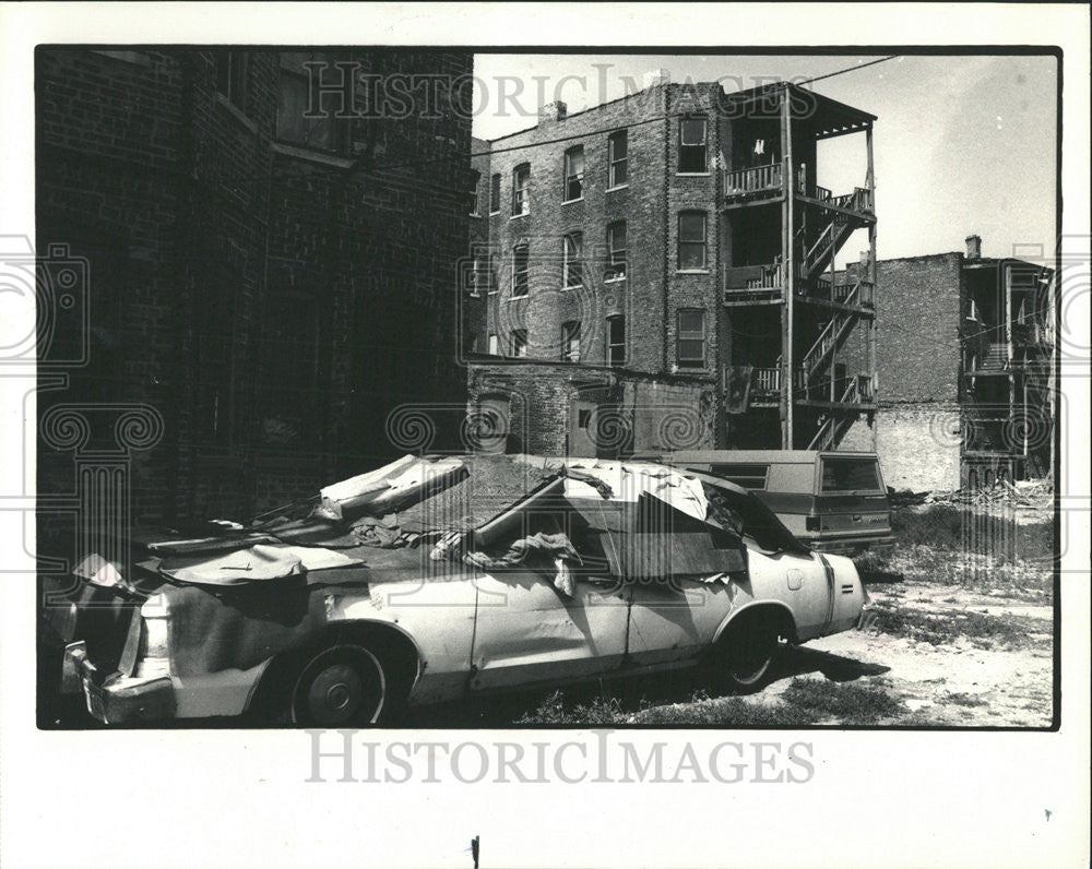 1986 Press Photo Hattle Carter Old widow Fight Back Against Teenagers - Historic Images