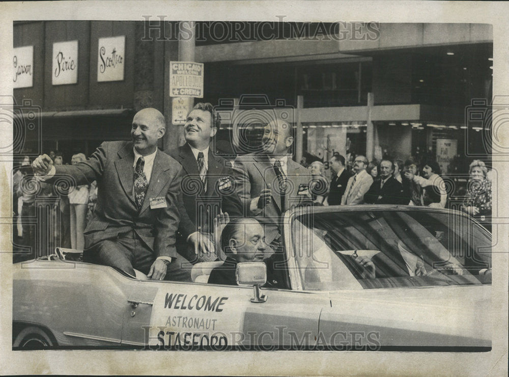 1975 Press Photo General Aleksey Leonov Astronaut Cosmonaut Parade State Street - Historic Images