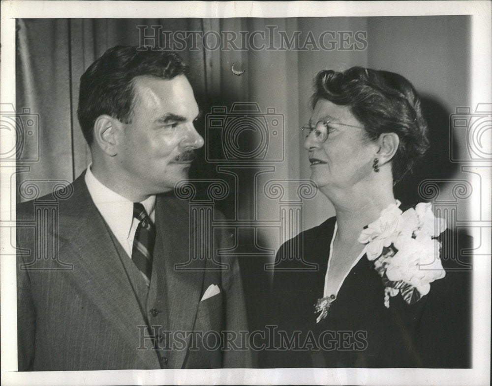 1944 Press Photo Governor Thomas E. Dewey &amp; Mother Anne After His Nomination - Historic Images