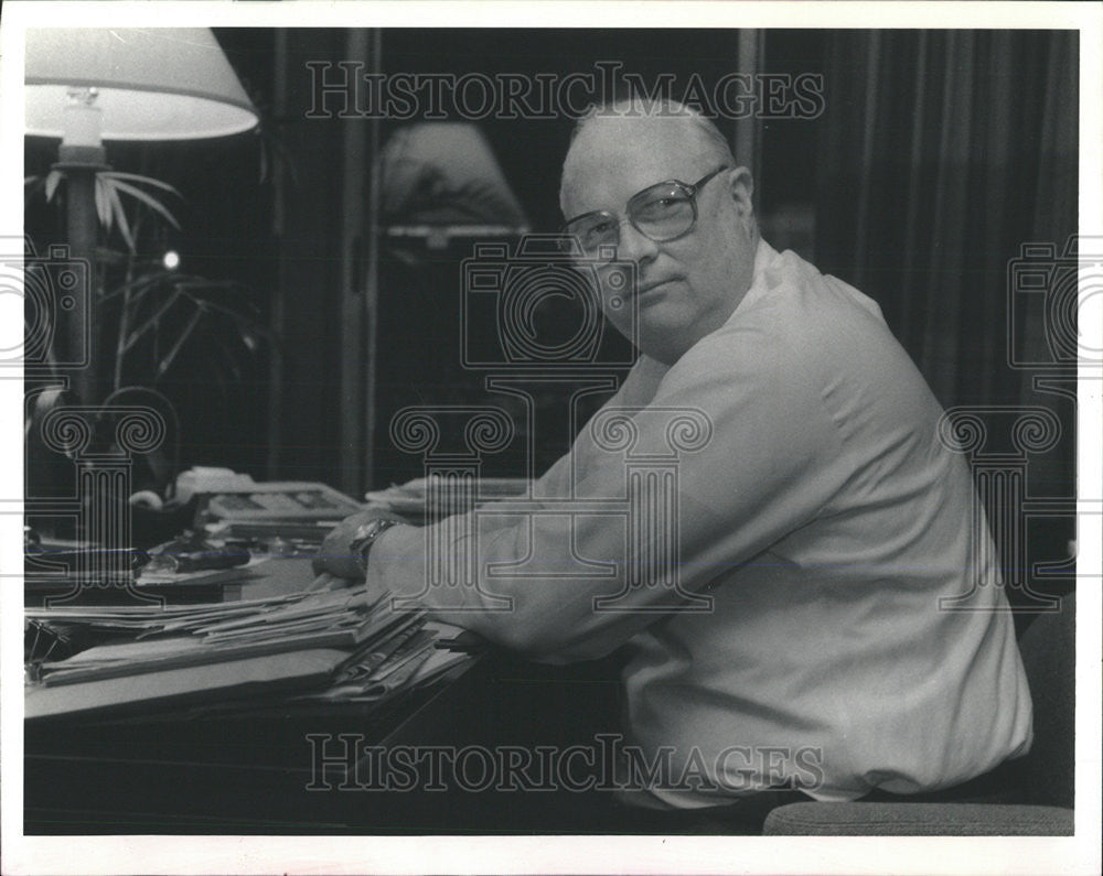 1993 Press Photo Peotone Gov Edgar Richard Daley Winnetka La Salle Street - Historic Images