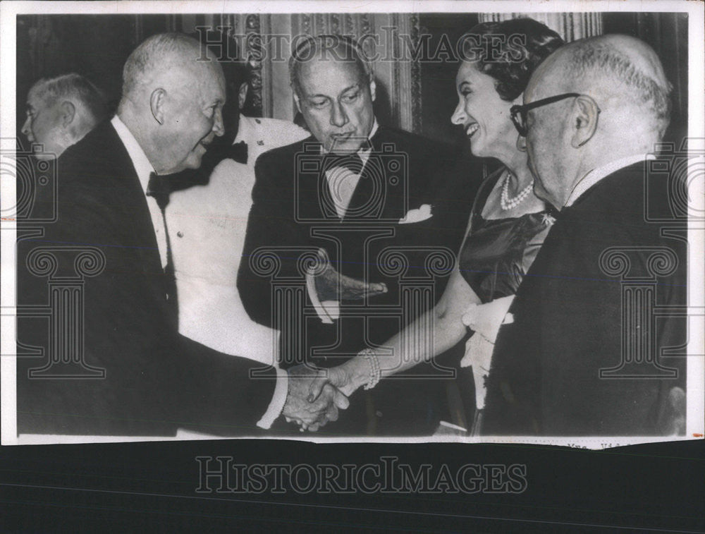 1960 Press Photo President Jorge Alessandri Honor Santiago Monday Night Senora - Historic Images