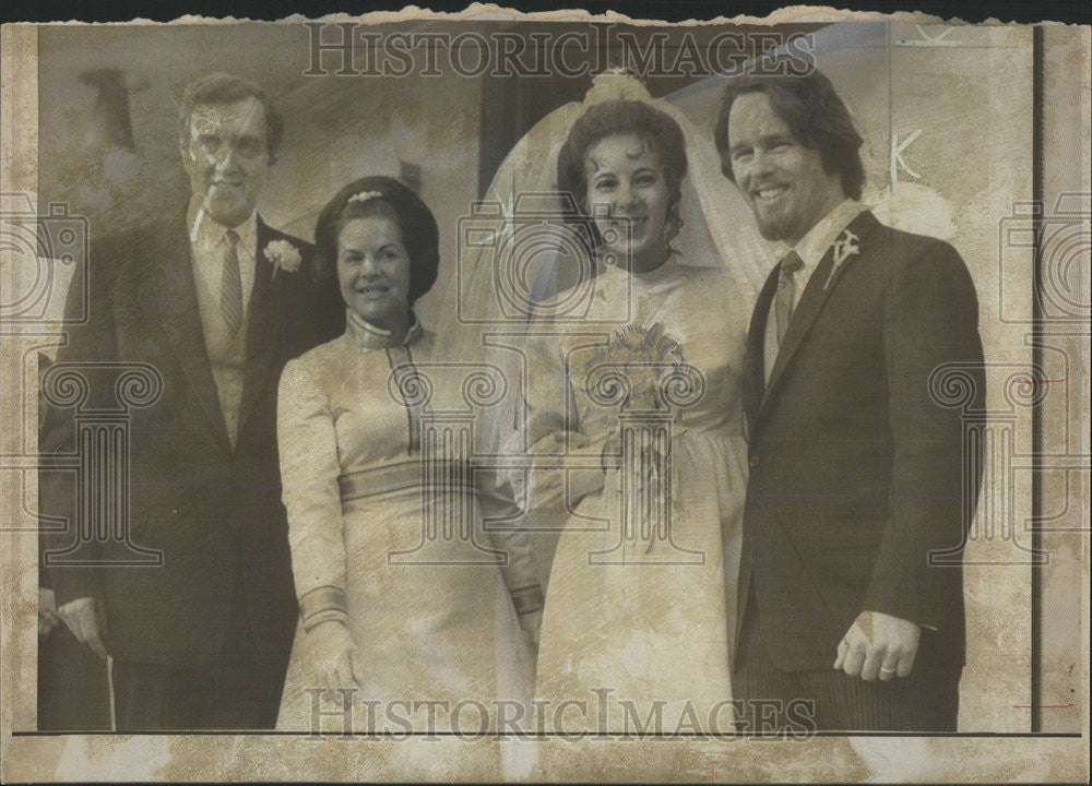 1970 Press Photo Ernest Michael Allen Edmund Muskie Ellen Muskie bridegroom - Historic Images