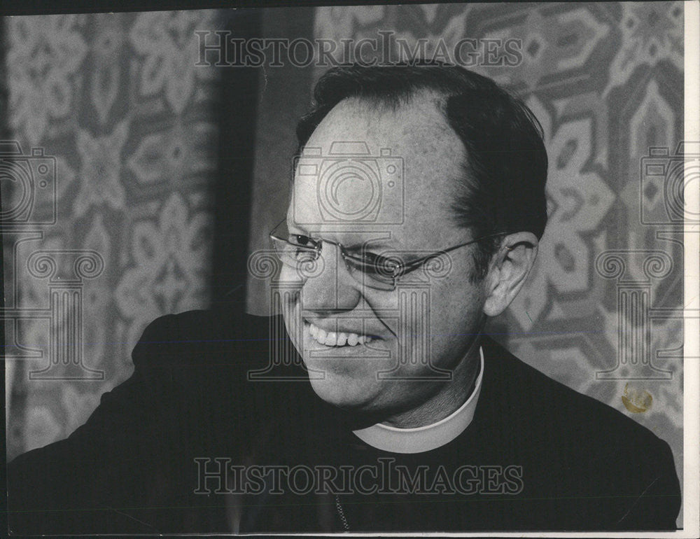 1974 Press Photo President Bishop Rifht Reverend John Allin Episcopal church - Historic Images