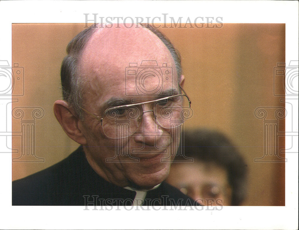 1993 Press Photo Joseph Louis Bernardin America Cardinal Catholic Church Chicago - Historic Images