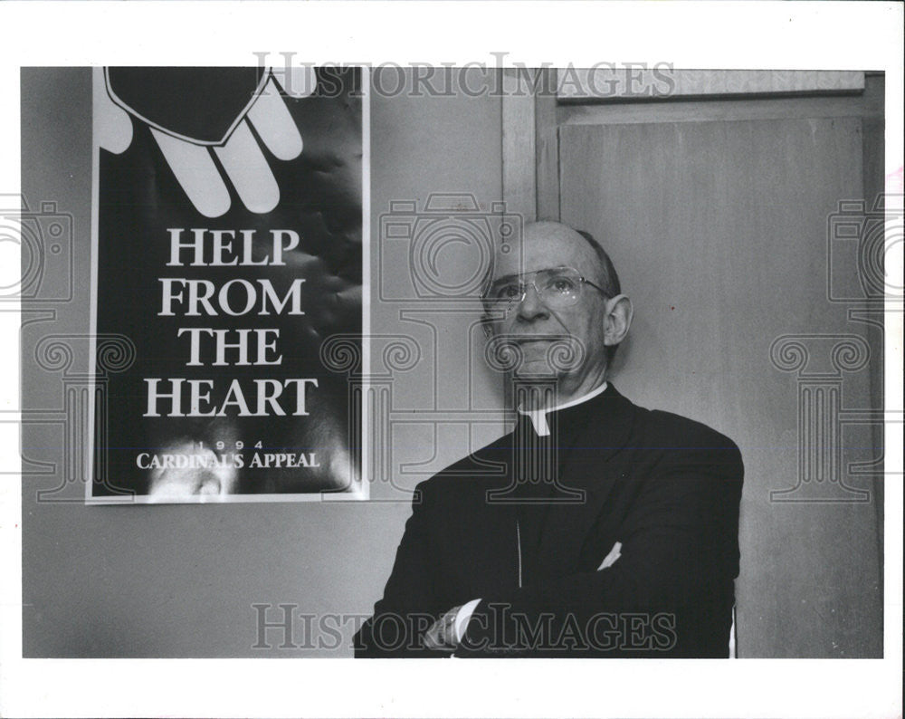 1994 Press Photo Joseph Cardinals Bernardine Roman Catholic Cook Counties Lake - Historic Images