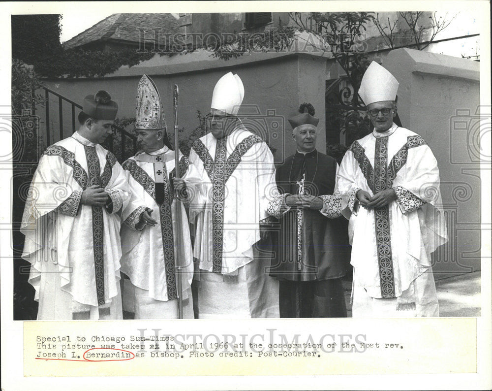 1982 Press Photo Rev Joseph Bernard bishop Chicago - Historic Images