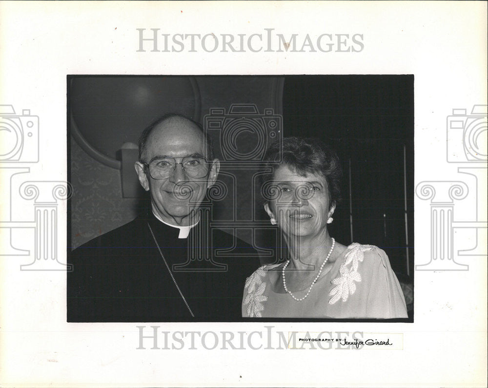 1991 Press Photo Joseph Cardinal Bernardin Archbishop of Chicago - Historic Images