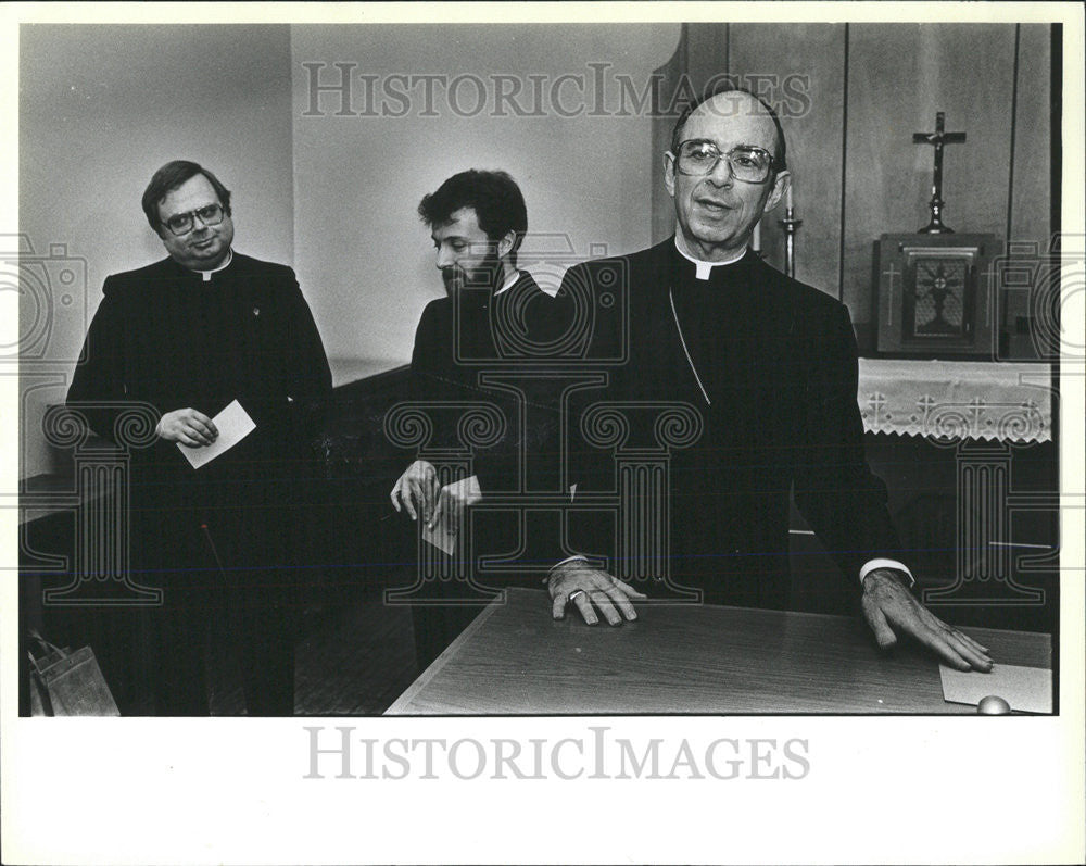 1993 Press Photo Archbishop Joseph Bernardin Roman Catholic - Historic Images