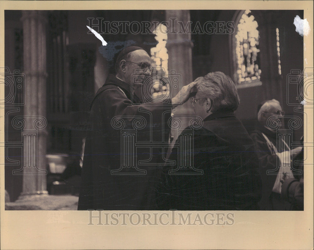 1994 Press Photo Joseph Cardinal Bernardin Holy Name Cathedral - Historic Images