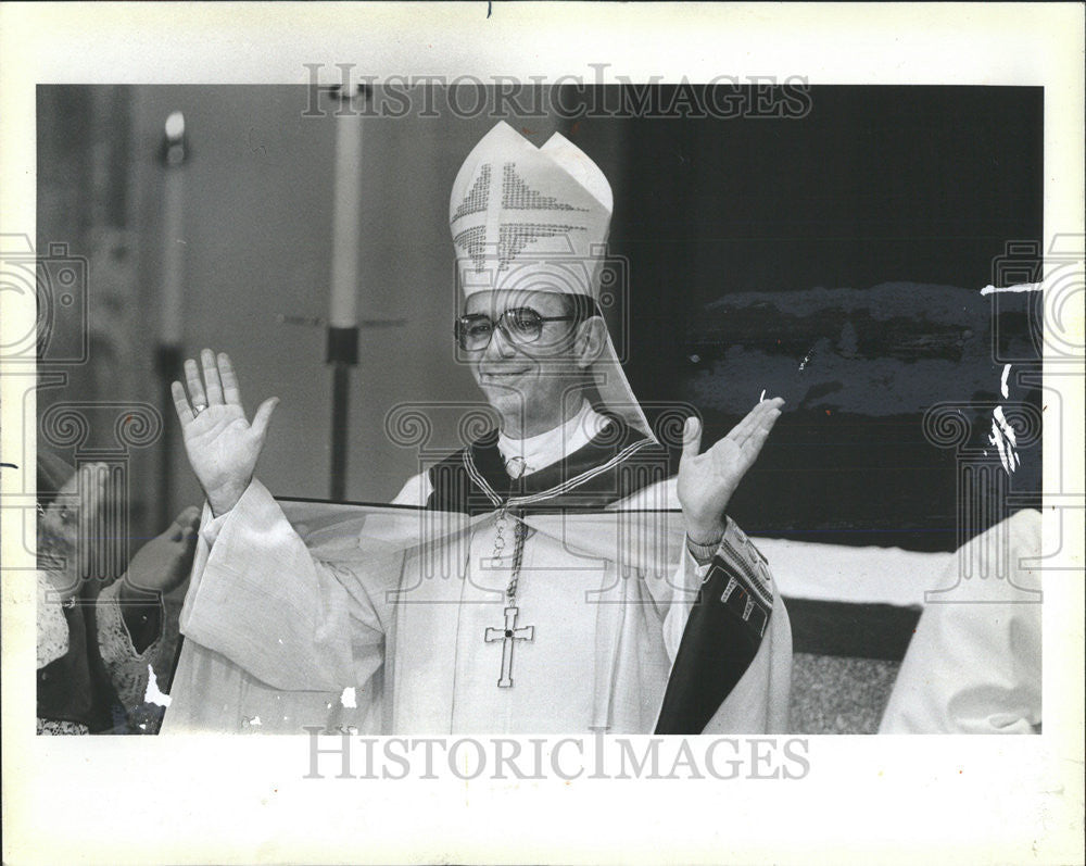 1983 Press Photo Archbishop of Chicago Joseph L. Bernardin - Historic Images