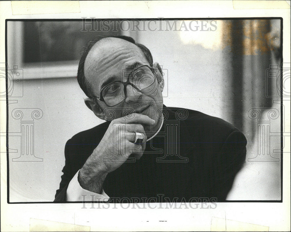 Press Photo Archbishop Joseph L. Bernardin ar Press Conference - Historic Images