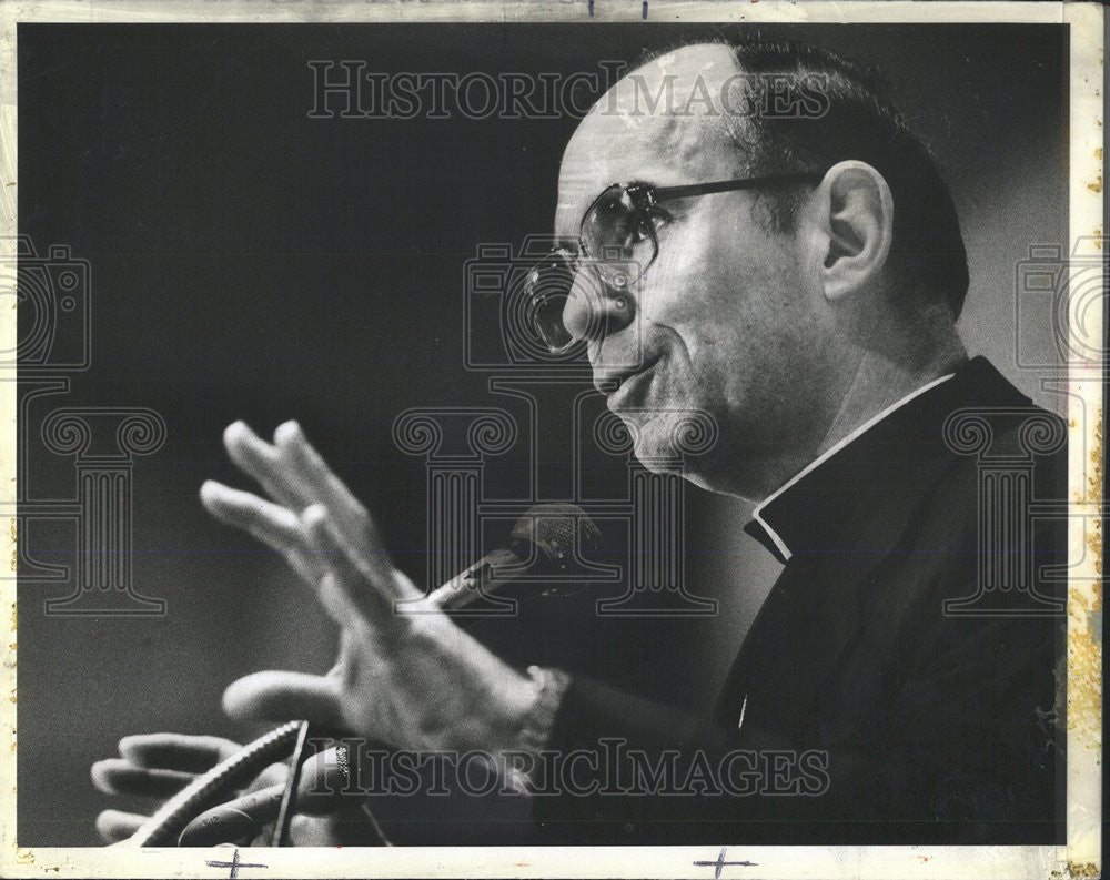 1983 Press Photo  Cardinal Joseph L. Bernardin - Historic Images