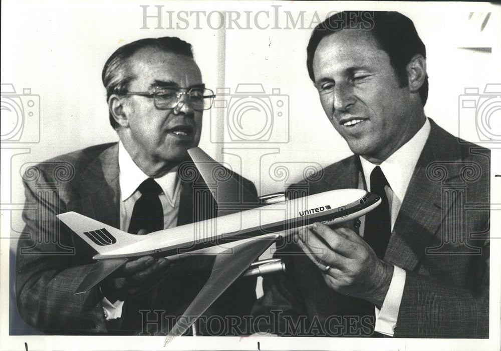 1978 Press Photo Edward E. Carlson United Airlines Chairman - Historic Images