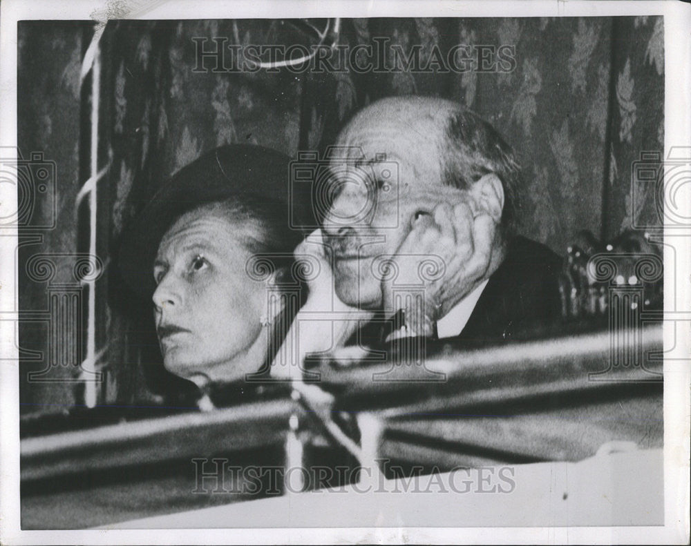 1954 Press Photo Former British Prime Minister clement Attlee Speaker China - Historic Images