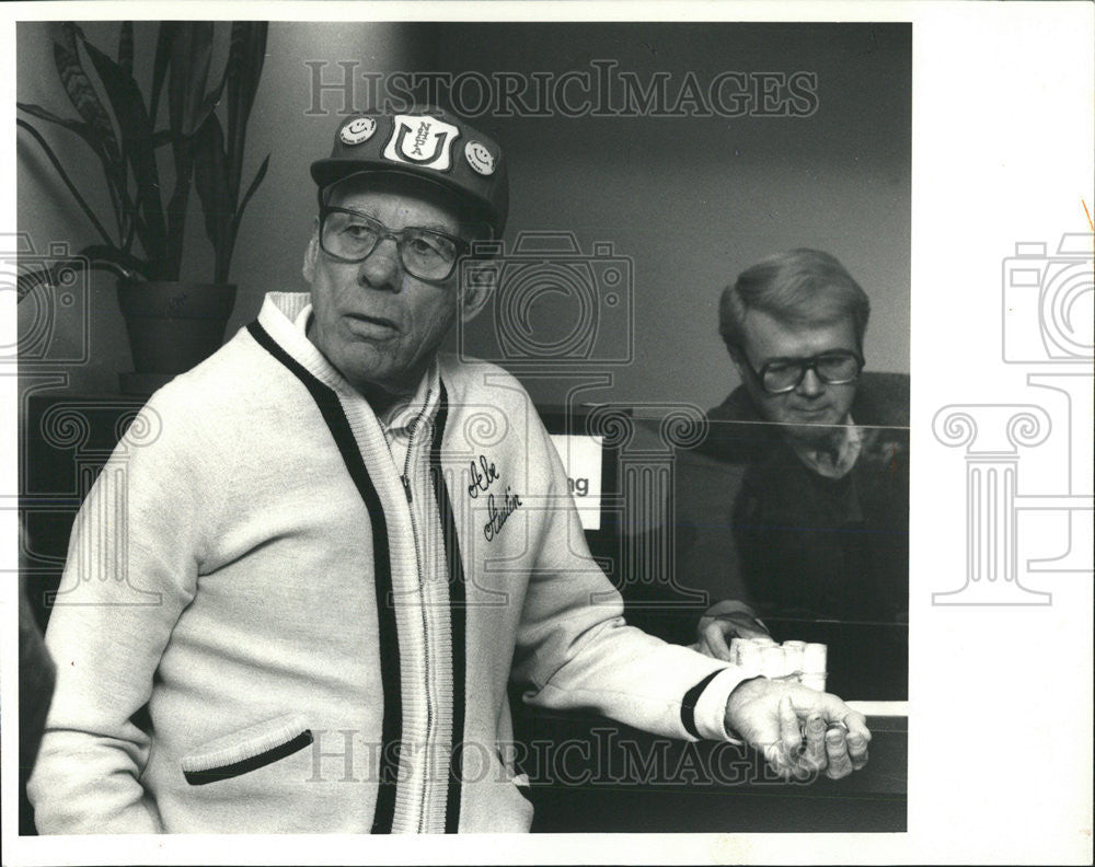 1985 Press Photo Abraham Lincoln Austin Estate Business Man - Historic Images