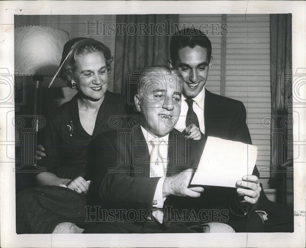 1953 Press Photo Richard B Austin Judge Democrat Party - Historic Images