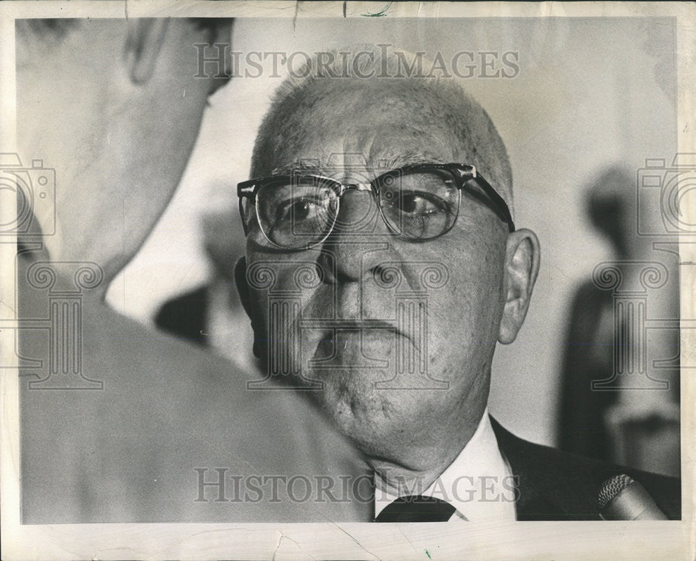 1968 Press Photo Judge Richard B Austin Riot Investigation Head - Historic Images