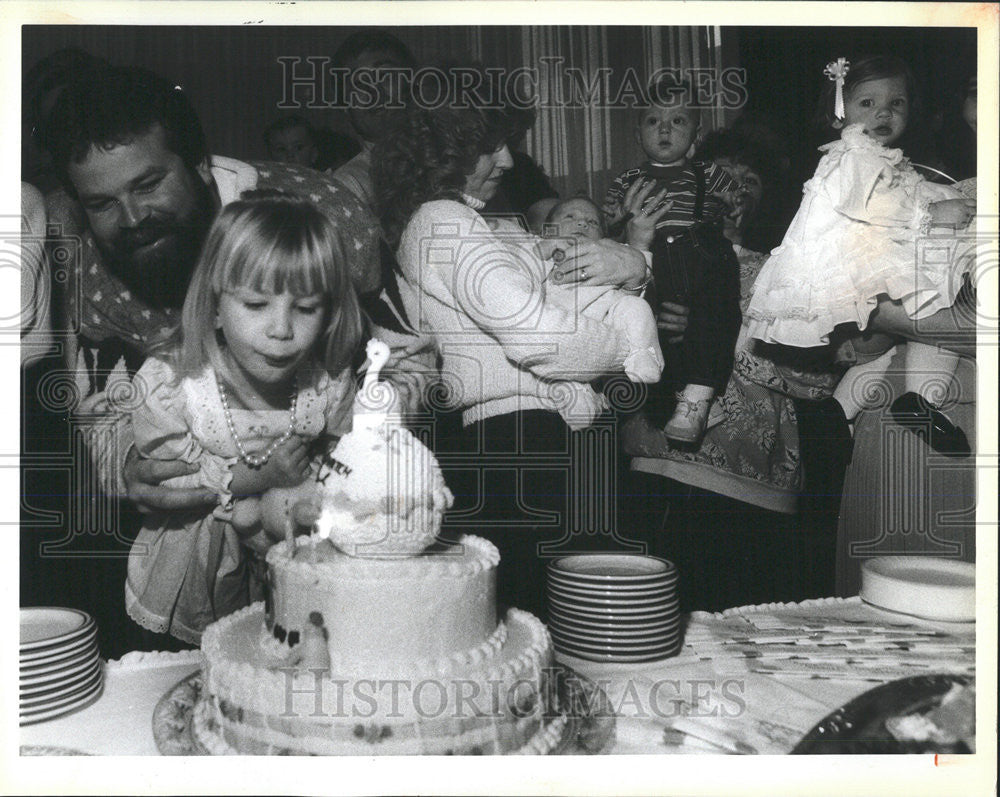 1988 Press Photo Rush Presbyterian Tiffany Lynn Autrey Medical center John - Historic Images