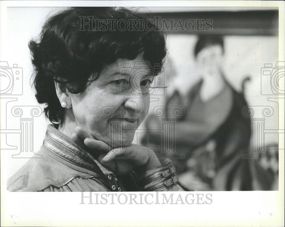 1983 Press Photo Hildegarde Aver German Artist - Historic Images