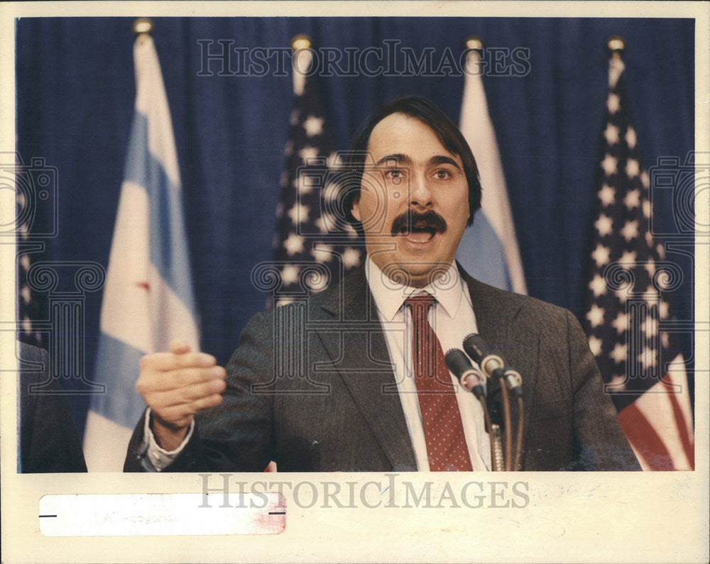 1990 Press Photo David Axelrod, Daley Aid - Historic Images