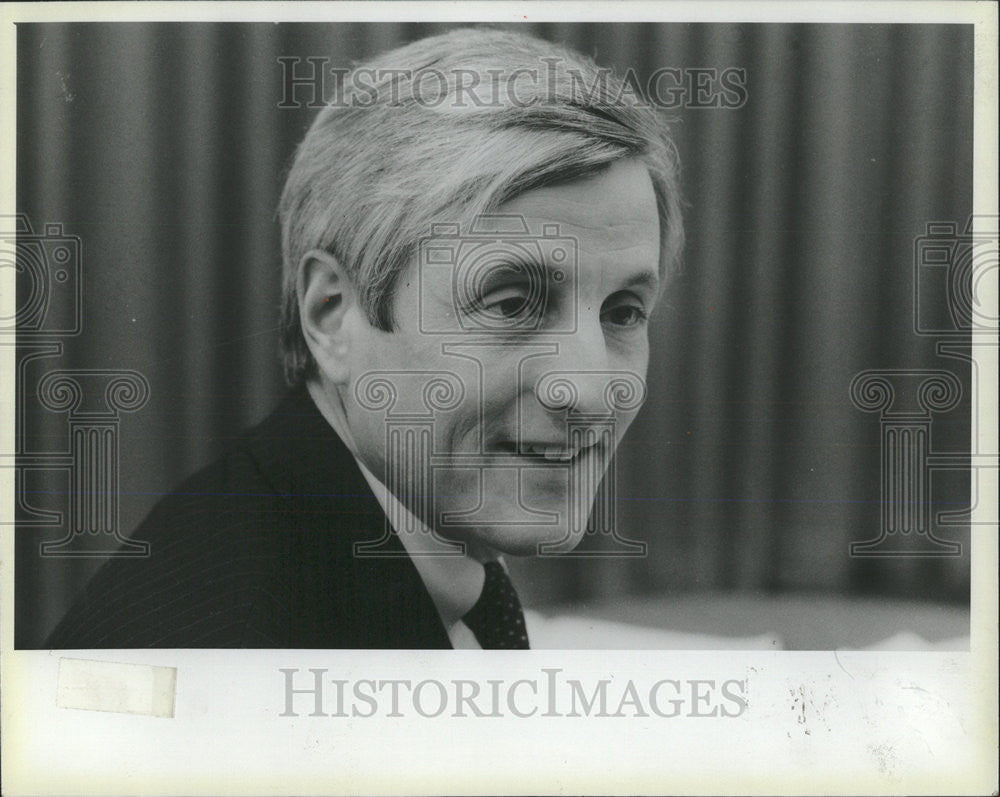 1985 Press Photo Lynn Aylsworth III Senior Vice President International Capitol - Historic Images