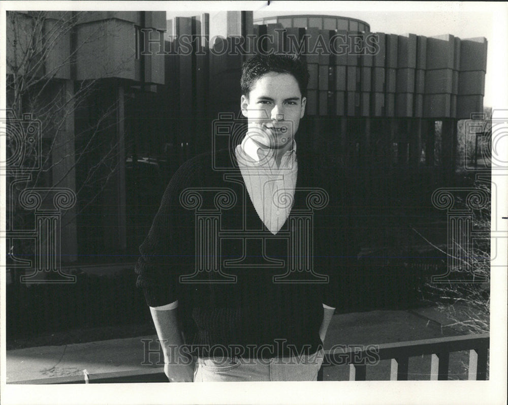 1986 Press Photo Martin Axelrod student body president Northwestern - Historic Images