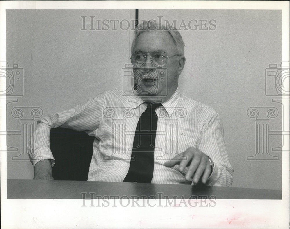 1989 Press Photo Harry Ashmore American Journalist &amp; Author - Historic Images