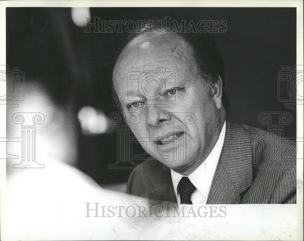 1982 Press Photo Roy L. Ash U.S. Office of Management and Budget Director - Historic Images