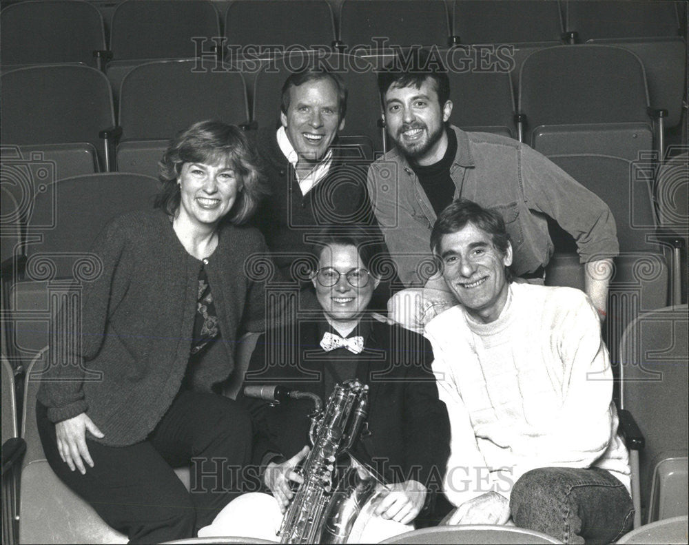 1998 Press Photo Chicago Dramatists Workshop&#39;s annual show case of short plays. - Historic Images