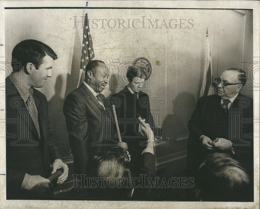 1970 Press Photo Anny Anthony Carey Charles Anderson Robert Jockson - Historic Images