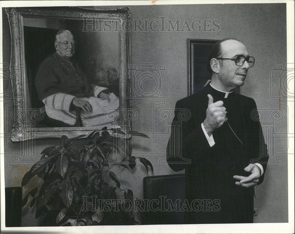 1982 Press Photo Archbishop Joseph L. Bernardin - Historic Images