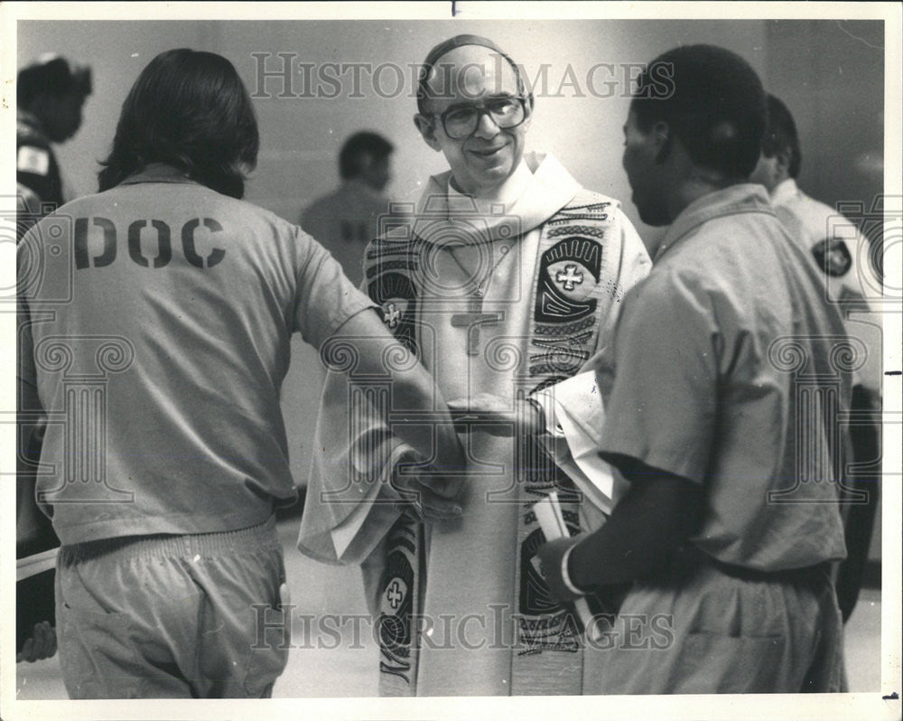 1985 Press Photo Cardinal Joseph Bernardin - Historic Images