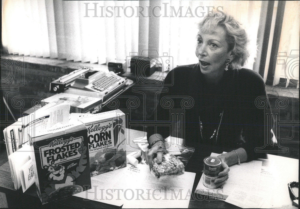 1989 Press Photo Carol Berland food additive consumer testify FDA Kellogs flakes - Historic Images