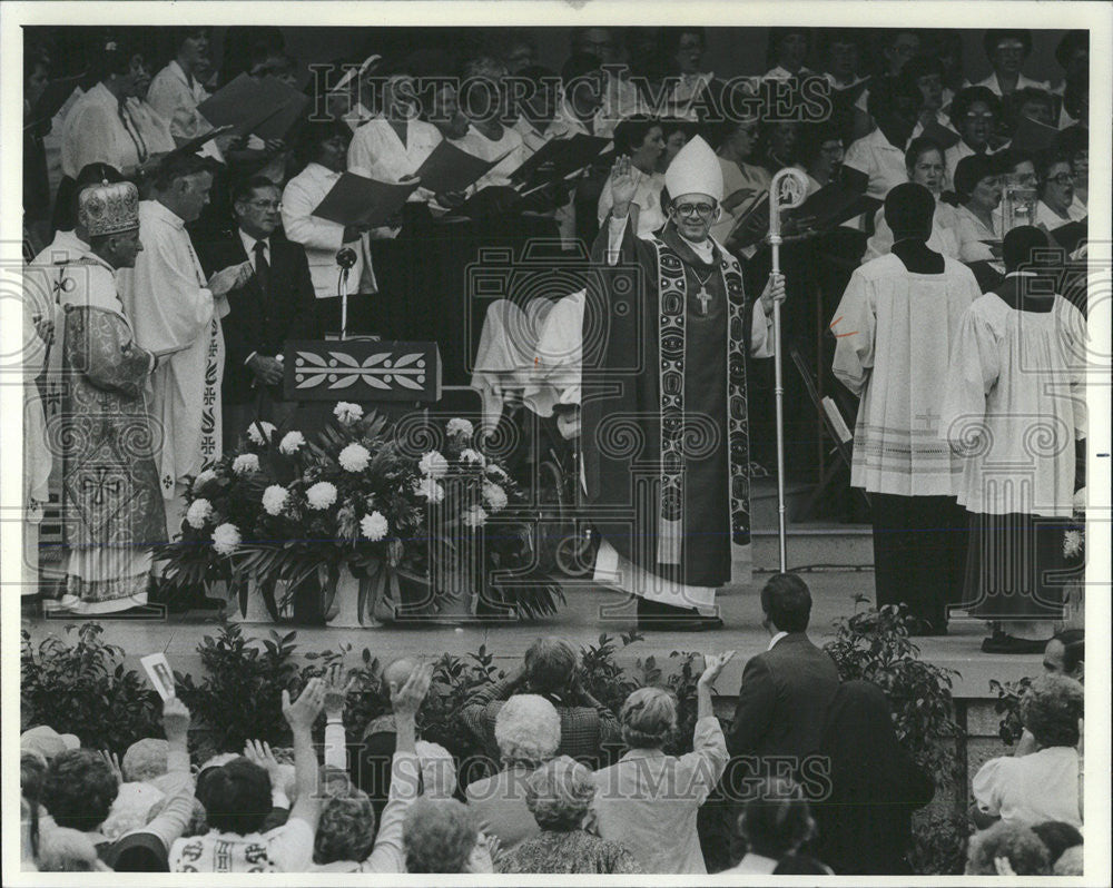 1982 Press Photo Archbishop Bernardin - Historic Images