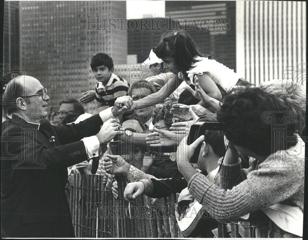 1982 Press Photo Archbishop Cardinal Joseph L Bernardin Roman Catholic - Historic Images